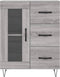 vidaXL - Dressoir - 69,5x34x90 - cm - bewerkt - hout - grijs - sonoma - eikenkleurig