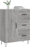 vidaXL - Dressoir - 69,5x34x90 - cm - bewerkt - hout - grijs - sonoma - eikenkleurig