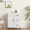 vidaXL - Dressoir - 69,5x34x90 - cm - bewerkt - hout - hoogglans - wit