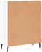 vidaXL - Dressoir - 69,5x34x90 - cm - bewerkt - hout - hoogglans - wit