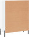 vidaXL - Dressoir - 69,5x34x90 - cm - bewerkt - hout - hoogglans - wit