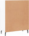 vidaXL - Dressoir - 69,5x34x90 - cm - bewerkt - hout - hoogglans - wit
