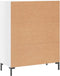 vidaXL - Dressoir - 69,5x34x90 - cm - bewerkt - hout - hoogglans - wit