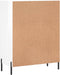 vidaXL - Dressoir - 69,5x34x90 - cm - bewerkt - hout - hoogglans - wit
