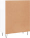 vidaXL - Dressoir - 69,5x34x90 - cm - bewerkt - hout - hoogglans - wit