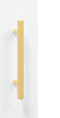 vidaXL - Dressoir - 69,5x34x90 - cm - bewerkt - hout - hoogglans - wit