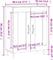 vidaXL - Dressoir - 69,5x34x90 - cm - bewerkt - hout - hoogglans - wit