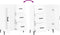 vidaXL - Dressoir - 69,5x34x90 - cm - bewerkt - hout - hoogglans - wit