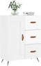vidaXL - Dressoir - 69,5x34x90 - cm - bewerkt - hout - hoogglans - wit