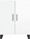 vidaXL - Dressoir - 69,5x34x90 - cm - bewerkt - hout - hoogglans - wit
