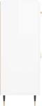 vidaXL - Dressoir - 69,5x34x90 - cm - bewerkt - hout - hoogglans - wit