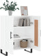 vidaXL - Dressoir - 69,5x34x90 - cm - bewerkt - hout - hoogglans - wit