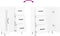vidaXL - Dressoir - 69,5x34x90 - cm - bewerkt - hout - hoogglans - wit
