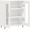 vidaXL - Dressoir - 69,5x34x90 - cm - bewerkt - hout - hoogglans - wit