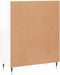 vidaXL - Dressoir - 69,5x34x90 - cm - bewerkt - hout - hoogglans - wit