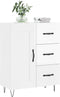vidaXL - Dressoir - 69,5x34x90 - cm - bewerkt - hout - hoogglans - wit