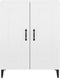 vidaXL - Dressoir - 69,5x34x90 - cm - bewerkt - hout - hoogglans - wit