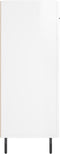 vidaXL - Dressoir - 69,5x34x90 - cm - bewerkt - hout - hoogglans - wit