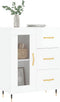 vidaXL - Dressoir - 69,5x34x90 - cm - bewerkt - hout - hoogglans - wit