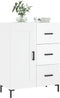 vidaXL - Dressoir - 69,5x34x90 - cm - bewerkt - hout - hoogglans - wit