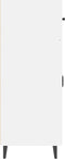 vidaXL - Dressoir - 69,5x34x90 - cm - bewerkt - hout - hoogglans - wit