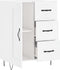 vidaXL - Dressoir - 69,5x34x90 - cm - bewerkt - hout - hoogglans - wit