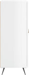 vidaXL - Dressoir - 69,5x34x90 - cm - bewerkt - hout - hoogglans - wit