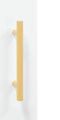 vidaXL - Dressoir - 69,5x34x90 - cm - bewerkt - hout - hoogglans - wit