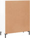 vidaXL - Dressoir - 69,5x34x90 - cm - bewerkt - hout - hoogglans - wit