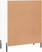 vidaXL - Dressoir - 69,5x34x90 - cm - bewerkt - hout - hoogglans - wit