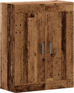 vidaXL - Dressoir - 69,5x34x90 - cm - bewerkt - hout - oud - houtkleurig