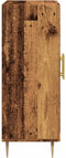 vidaXL - Dressoir - 69,5x34x90 - cm - bewerkt - hout - oud - houtkleurig