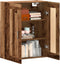 vidaXL - Dressoir - 69,5x34x90 - cm - bewerkt - hout - oud - houtkleurig