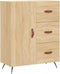 vidaXL - Dressoir - 69,5x34x90 - cm - bewerkt - hout - sonoma - eikenkleurig