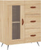 vidaXL - Dressoir - 69,5x34x90 - cm - bewerkt - hout - sonoma - eikenkleurig