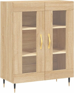 vidaXL - Dressoir - 69,5x34x90 - cm - bewerkt - hout - sonoma - eikenkleurig