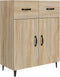 vidaXL - Dressoir - 69,5x34x90 - cm - bewerkt - hout - sonoma - eikenkleurig