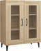 vidaXL - Dressoir - 69,5x34x90 - cm - bewerkt - hout - sonoma - eikenkleurig