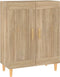 vidaXL - Dressoir - 69,5x34x90 - cm - bewerkt - hout - sonoma - eikenkleurig