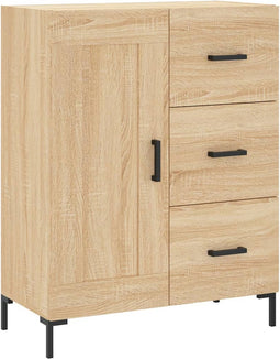 vidaXL - Dressoir - 69,5x34x90 - cm - bewerkt - hout - sonoma - eikenkleurig