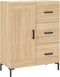 vidaXL - Dressoir - 69,5x34x90 - cm - bewerkt - hout - sonoma - eikenkleurig