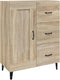 vidaXL - Dressoir - 69,5x34x90 - cm - bewerkt - hout - sonoma - eikenkleurig