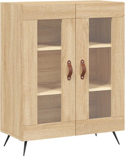 vidaXL - Dressoir - 69,5x34x90 - cm - bewerkt - hout - sonoma - eikenkleurig