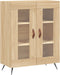 vidaXL - Dressoir - 69,5x34x90 - cm - bewerkt - hout - sonoma - eikenkleurig