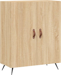 vidaXL - Dressoir - 69,5x34x90 - cm - bewerkt - hout - sonoma - eikenkleurig