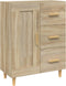 vidaXL - Dressoir - 69,5x34x90 - cm - bewerkt - hout - sonoma - eikenkleurig