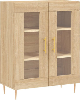 vidaXL - Dressoir - 69,5x34x90 - cm - bewerkt - hout - sonoma - eikenkleurig