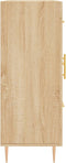 vidaXL - Dressoir - 69,5x34x90 - cm - bewerkt - hout - sonoma - eikenkleurig