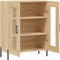 vidaXL - Dressoir - 69,5x34x90 - cm - bewerkt - hout - sonoma - eikenkleurig
