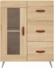 vidaXL - Dressoir - 69,5x34x90 - cm - bewerkt - hout - sonoma - eikenkleurig